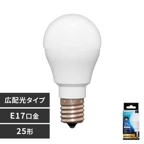 LED電球 E17 広配光 25W 昼白色 LDA2N-G-E17-2T8