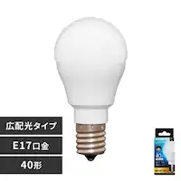 LED�d�� E17���� �L�z���^�C�v 40W�`���� �����F ���`���Ή� �f�M�ގ{�H���Ή� LDA4N-G-E17-4T8