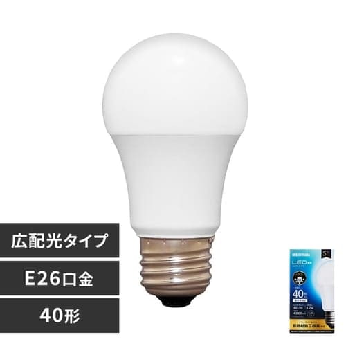 ＜アイリスプラザ＞ LED電球 E26 広配光 40W 全2タイプ画像