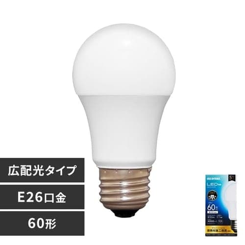 ＜アイリスプラザ＞ LED電球 E26 広配光 60W 全2タイプ画像