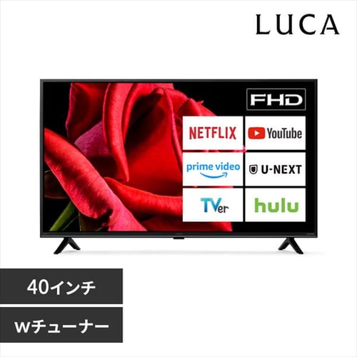 ＜アイリスプラザ＞ 2K スマート液晶テレビ 40V型 40FEA20 ブラック