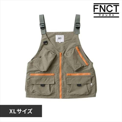 防融加工撥水マルチポケットベスト FC23103-KHXL カーキ XLサイズ