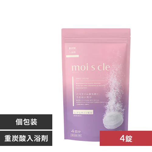 重炭酸入浴剤 モイスクル MCBT-4P 4回分