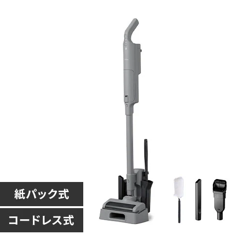 掃除機 コードレス 紙パック 自走式 モップ付 置くだけで充電 SBD-T1P 