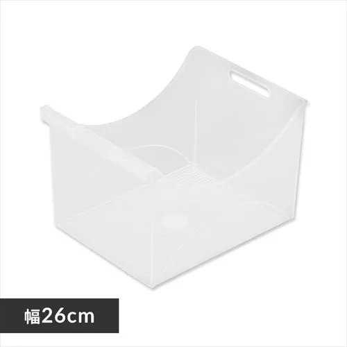 ファイルケース  収納ボックス 書類ケース 幅26cm B-FB340SW クリア_0