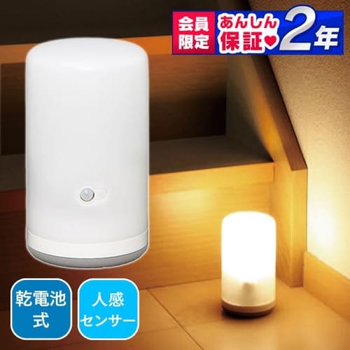 乾電池式LEDセンサーライト【アプローチライト】BSL-10Lホワイト