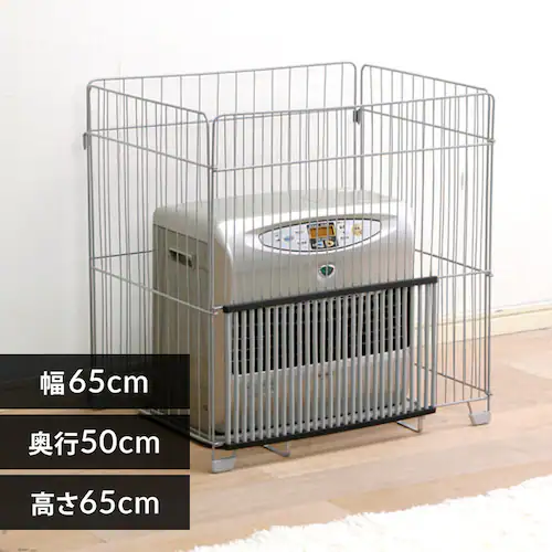 ファンヒーターガード FTE-650N シルバー (幅65×奥行50×高さ65cm)_0