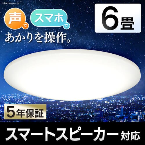  LEDシーリングライト 6.0 薄型タイプ 6畳 調光 AIスピーカーRMS CL6D-6.0HAIT