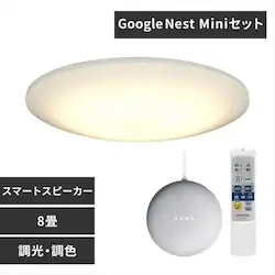 LED�V�[�����O���C�g 6.0 8�����F AI�X�s�[�J�[RMS CL8DL-6.0HAIT+Google Nest Mini 