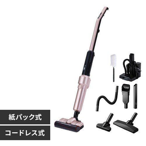 アタッチメント5点セット】掃除機 コードレス 紙パック 自走式 モップ 