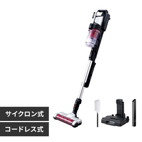 掃除機 コードレス サイクロン 自走式 モップ付 SCD-131P シルバー  