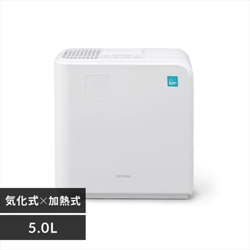 ＜アイリスプラザ＞ 気化ハイブリッド式加湿器500ml KHV-500RA-W ホワイト画像