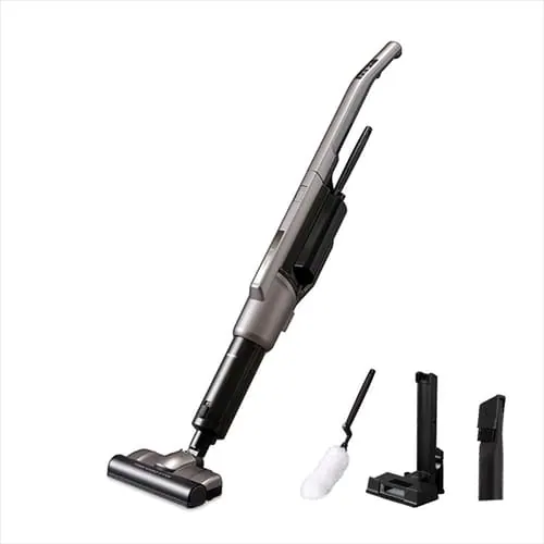 【訳あり】掃除機 コードレス 紙パック 自走式 モップ付 置くだけで充電 SBD-91P-T メタリックブラウン_0