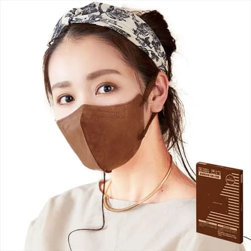 ≪23%OFF≫【32枚】 DAILY FIT MASK カラーマスク ふつうワイドサイズ ブラウン_0