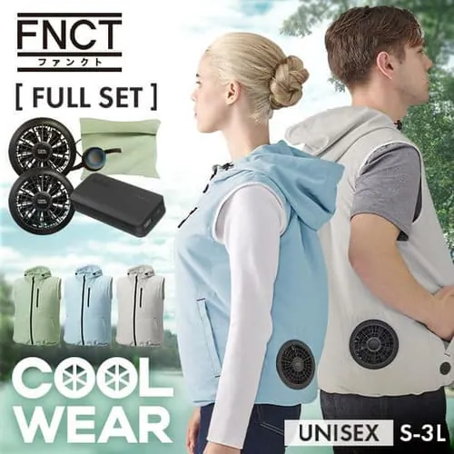 �N�[���E�F�AFNCT�x�X�g�Z�b�g FC22300-GR3L ���C�g�O���[ 3L�T�C�Y_0