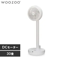 サーキュレーター 扇風機 30畳 DCモーター 上下左右首振り STF-DCD18T-W ホワイト