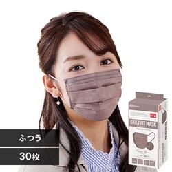 �y30���z ���{�� DAILY FIT MASK �J���[�}�X�N �ӂ��T�C�Y ���J�u���E��