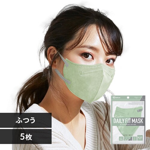 �y5���z DAILY FIT MASK �J���[�}�X�N �ӂ��T�C�Y �s�X�^�`�I�~�O���[�y������s�z_0
