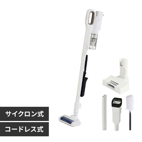 掃除機 コードレス サイクロン 軽量 モップ付 置くだけで充電 SCD-L2P 