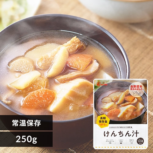 ＜アイリスプラザ＞ 非常食 防災食 災対食パウチ けんちん汁 250g画像