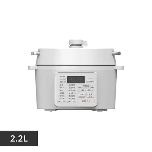 電気圧力鍋 2.2L 自動メニュー6種類 PC-MA2-W ホワイト H509306 