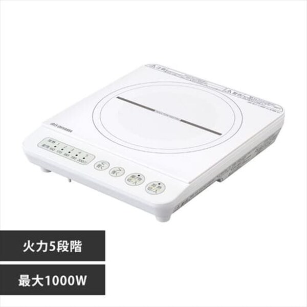 IHコンロ 1口 1000W IHK-T36-W ホワイト H509511│アイリスオーヤマ 