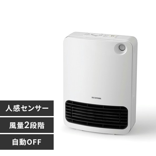 セラミックファンヒーター マイコン式 ホワイト JCH-126T-W H513806F│アイリスプラザ│アイリスオーヤマ公式通販サイト