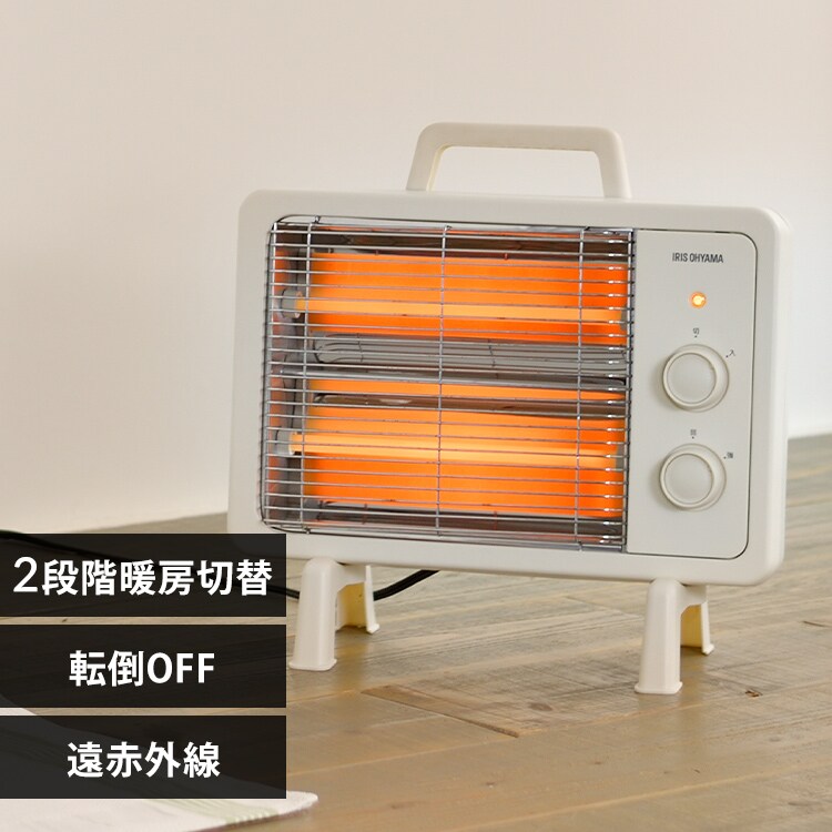 遠赤外線電気ストーブ 小型 遠赤外線ヒーター アイボリー Iehd 800 Hf アイリスプラザ アイリスオーヤマ公式通販サイト