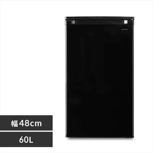 前開き式ノンフロン冷凍庫 60L IUSD-6A-B ブラック他店相場20,000円前後