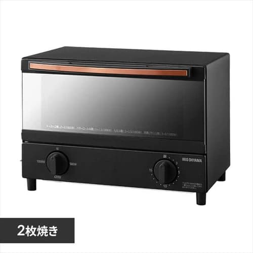 オーブントースター スチーム 2枚焼き BLSOT-011-B ブラック H514666