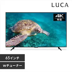 y󂠂zyݒuz4K`[i[ter 65V LUCA LT-65D6210B ubN