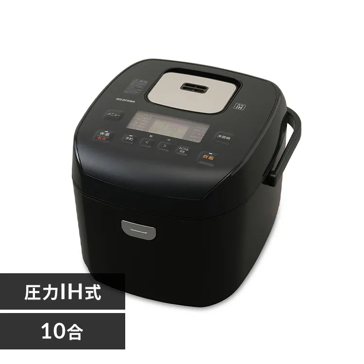 炊飯器 10合 圧力IH 40銘柄炊き RC-PD10-B 極厚火釜 ブラック H518636  