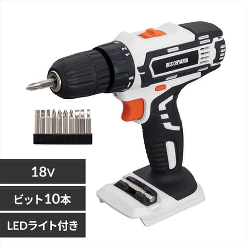 ＜アイリスプラザ＞ 充電式ドライバドリル 18V  JCD25-Z 【本体のみ】画像