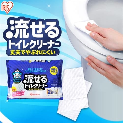 ＜アイリスプラザ＞ 【5個セット】バブルパワー流せるトイレクリーナー 10枚×2個パック BP-TC102【プラザマーケット】画像