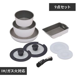 �yIH�Ή��zKITCHEN CHEF �_�C�������h�R�[�g�p�� 9�_�Z�b�g ISN-SE9 �z���C�g���}�[�u�� 