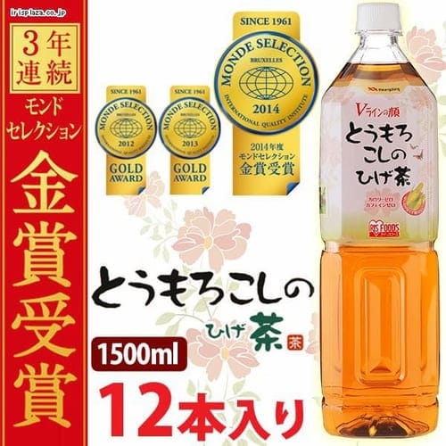 ＜アイリスプラザ＞ 【ラクラク定期便】とうもろこしのひげ茶 1500ml×12本 CT-1500C【同梱不可】【クレジットカード時間指定不可】【プラザマーケット】画像