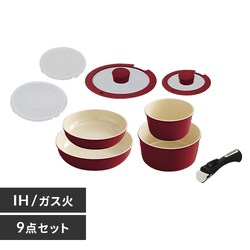 �y�󂠂�z�yIH�Ή��zKITCHEN CHEF �Z���~�b�N�J���[�p�� 9�_�Z�b�g H-CC-SE9 ���b�h