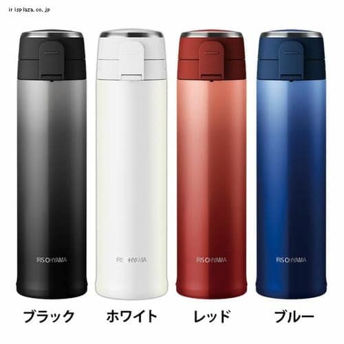 ステンレスマグボトル ワンタッチ軽量 0.6L MBKW-600 ブラック H527623 │アイリスプラザ│アイリスオーヤマ公式通販サイト