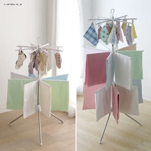 ステンレス室内物干し パラソル2段・3段