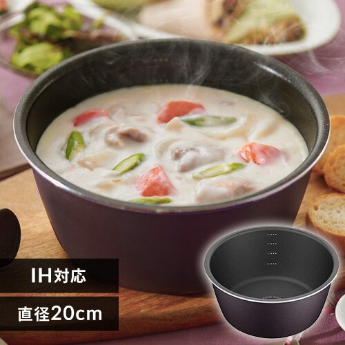 �t���C�p�� �� 20cm IH/�K�X�ΑΉ� �_�C�������h�R�[�g�p��D-plus PDCI-S20P �}���x���[�p�[�v���@_0