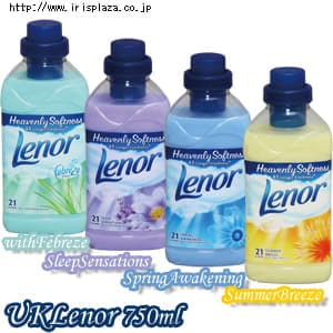 【クリックで詳細表示】UKレノア 750ml (with Febreze・Sleep Sensations・Spring Awakening・Summer Breeze)  UKレノアはイギリスで販売されているレノアです。日本では製造されていませんので、大変希少価値の高い商品です。濃縮タイプです。水60Lに対し、キャップ2杯を目安にお使いください。■with Febreze(ウィズ ファブリーズ)・・・ファブリーズとレノアのコンビネーションで、洗い立ての香りが長続きします。■Sleep Sensations(スリープ