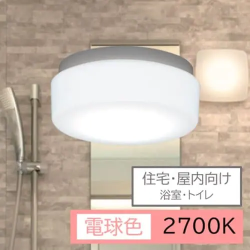 【工事必要】住宅・屋内向け 浴室・トイレ LED浴室灯 YLEG-GX53W_0