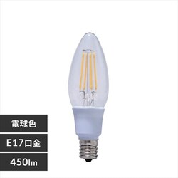 LED�t�B�������g�d�� E17���� �S�����^�C�v 40W�`���� �d���F ������Ή� ���`���Ή� LDC4L-G-E17/D-FC �N���A�^�C�v