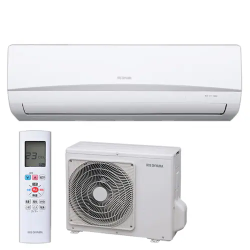 【訳あり】【標準取付工事なし】ルームエアコン2.2kW(スタンダード) IRA-2201R(室内ユニット)+IRA-2201RZ(室外ユニット)_0