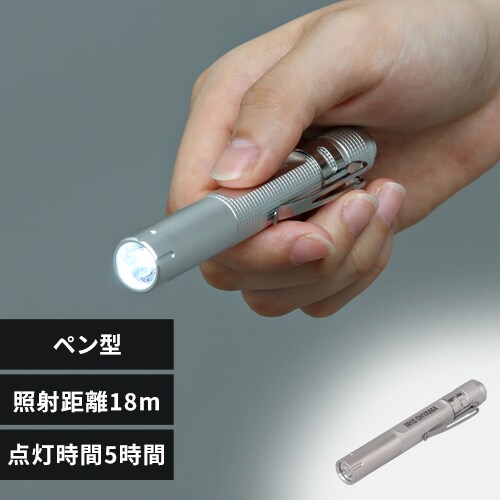 ハンディライト LED ペン型 懐中電灯 作業灯 ワークライト 16lm LWK  