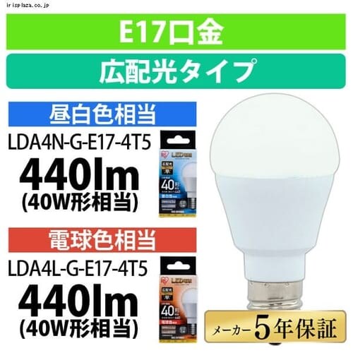 LEDd E17 Lz^Cv 40W` dF `Ή LDA4L-G-E17-4T5_0