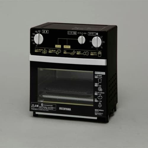 メ*7様 アイリスオーヤマ　ノンフライ熱風オーブン　未使用品　2015年 訳あり】ノンフライ熱風オーブン ブラック H569240O │アイリス