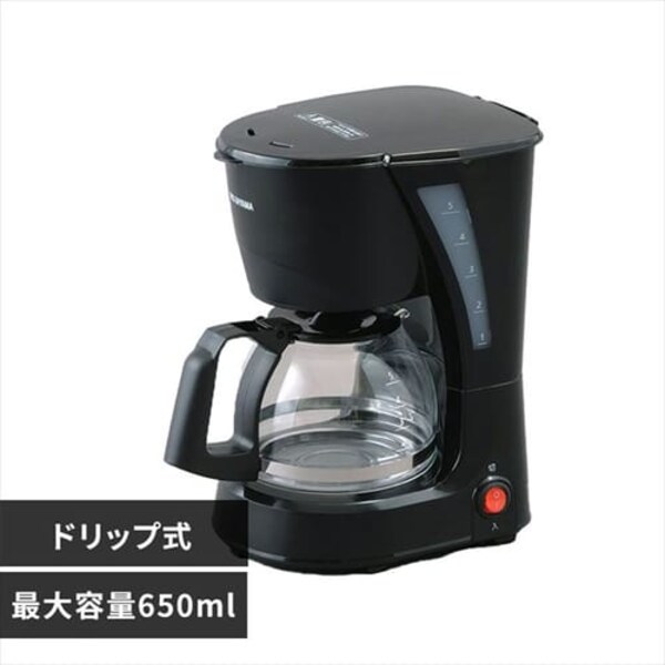 コーヒーメーカー 650ml ドリップ式 CMK-652-B ブラック H569276 
