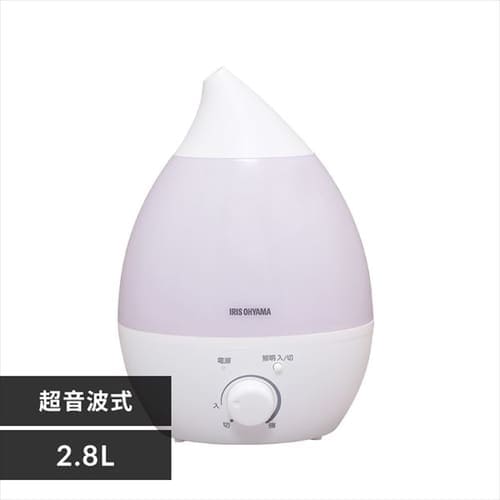 超音波式加湿器 しずく型 2.8L UHM-280S-W ホワイト H572482 │アイリスプラザ│アイリスオーヤマ公式通販サイト