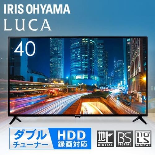 �y�󂠂�z2K�t���e���r 40V 40FD2B �u���b�N_0